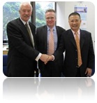 Mr. Tommy Christensen, Go4 Bunker - Mr. Niels Kjeldsen, Maersk Broker and Mr. Renfei Zhang, Shenfei Shipyard